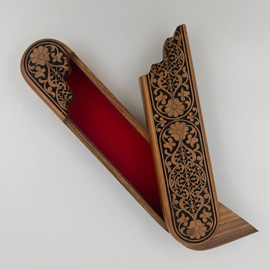 Arabesque Wood Pen Case