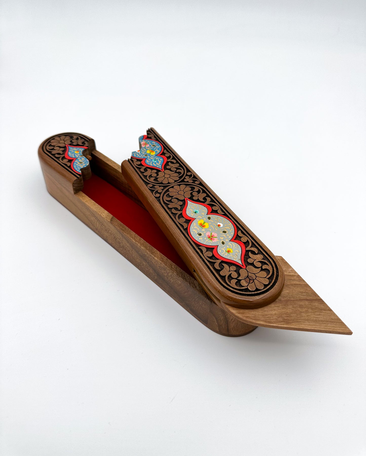 Floral Symphony Lacquered Pen Case