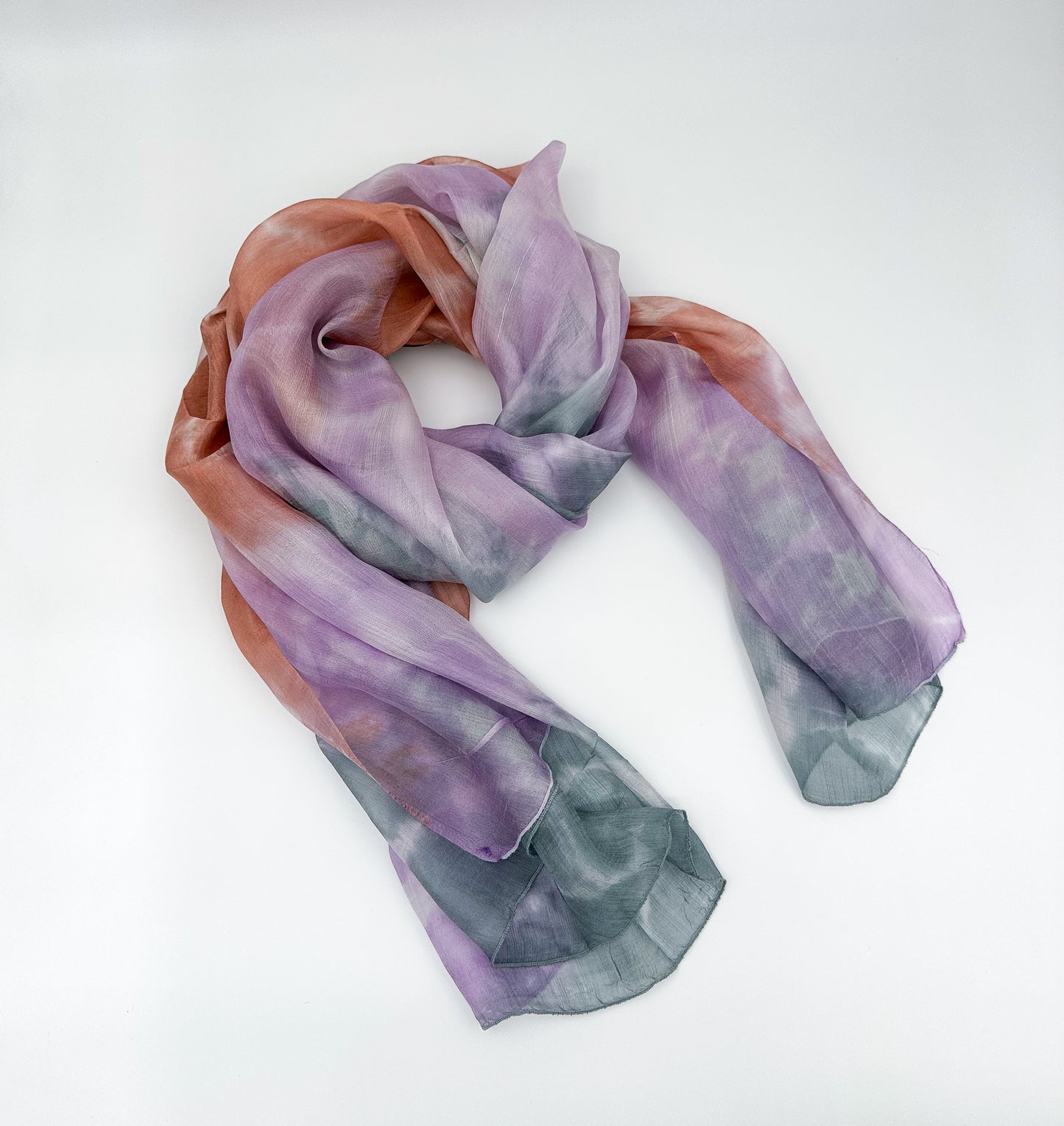 Dusky Horizon Silk Scarf