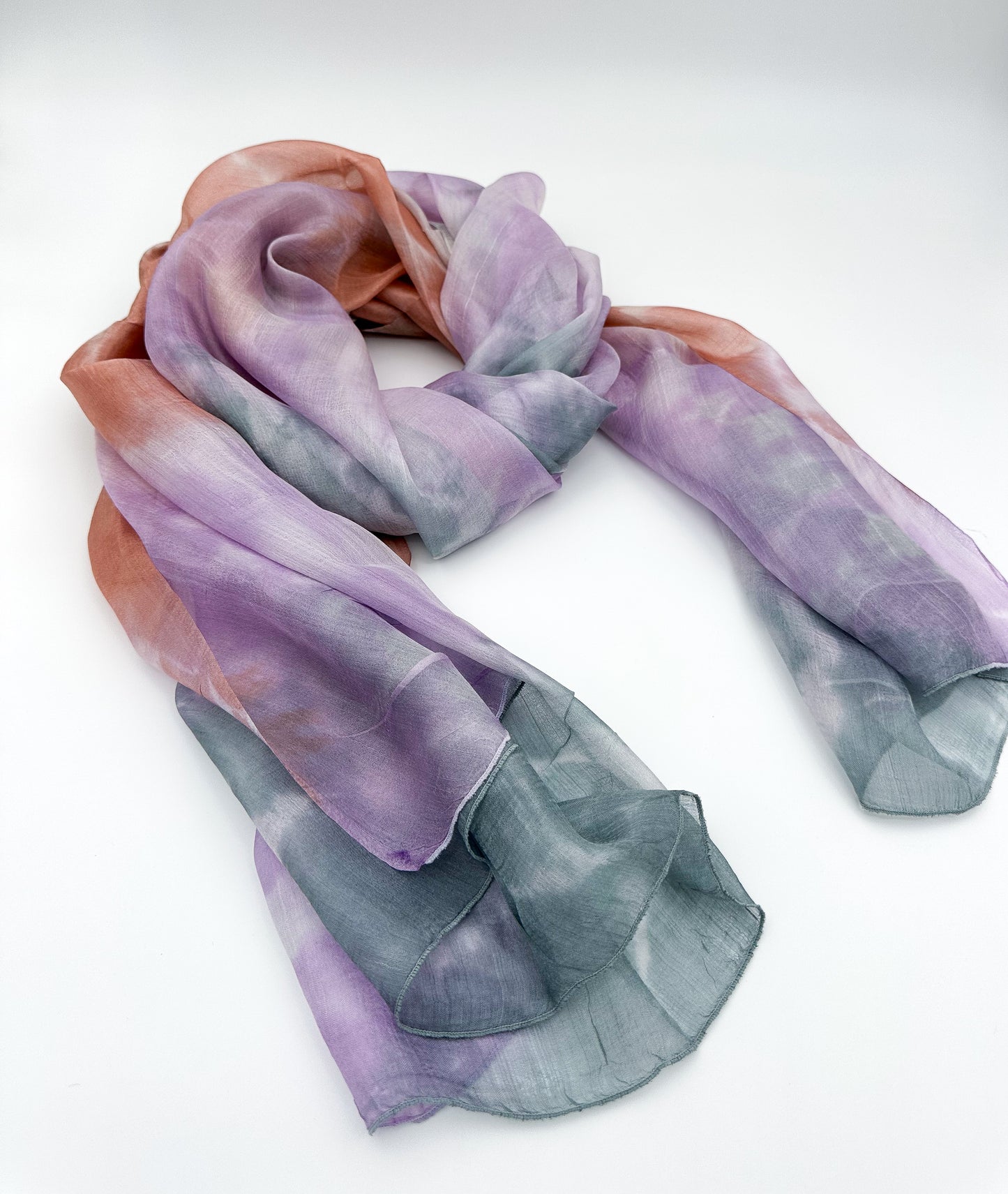 Dusky Horizon Silk Scarf