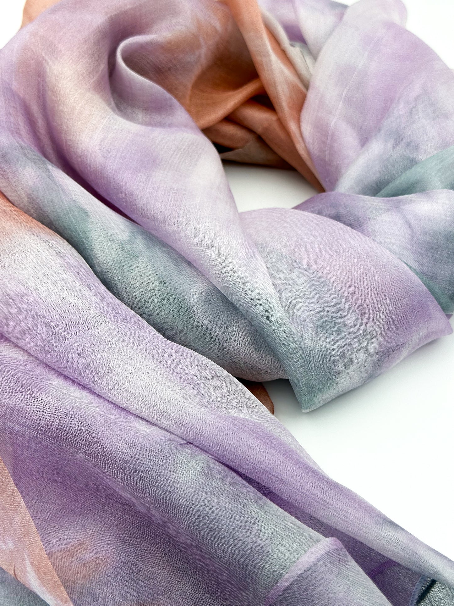 Dusky Horizon Silk Scarf