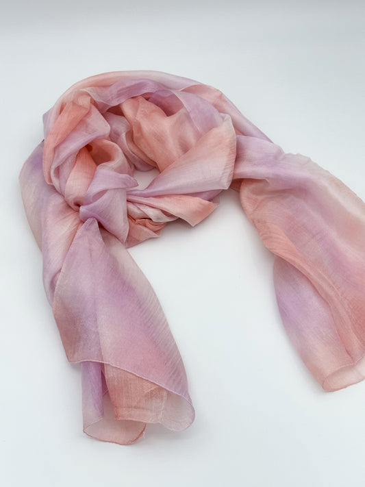 Blush Twilight Silk Scarf