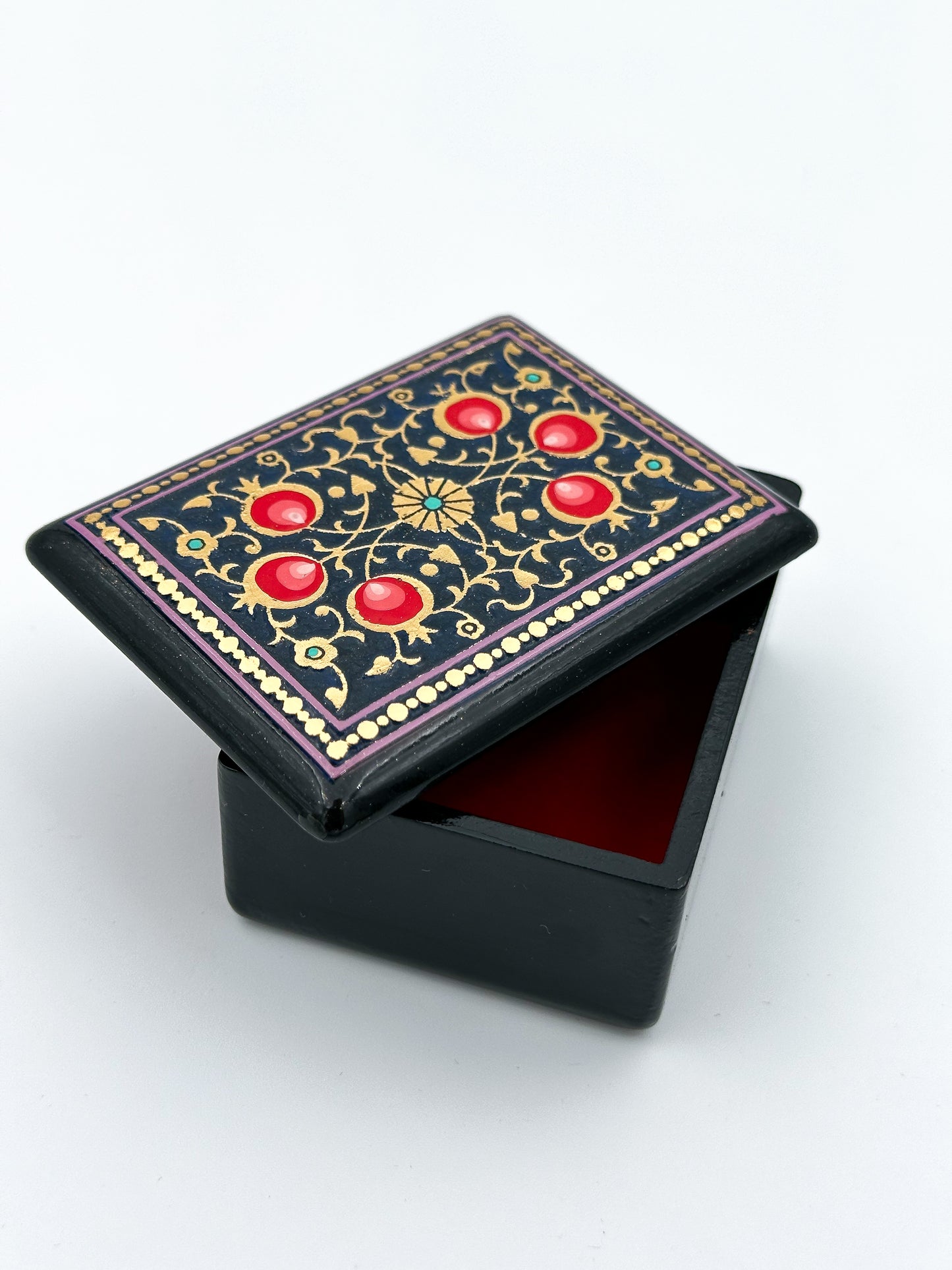 Golden Pomegranate Small Jewelry Box