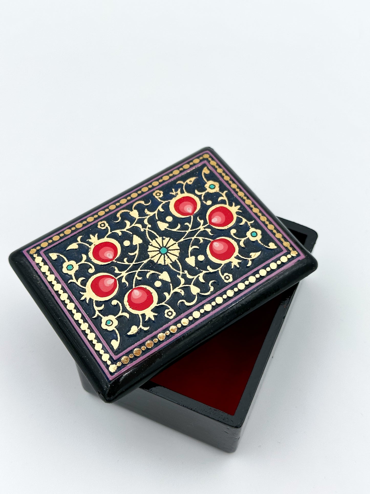 Golden Pomegranate Small Jewelry Box