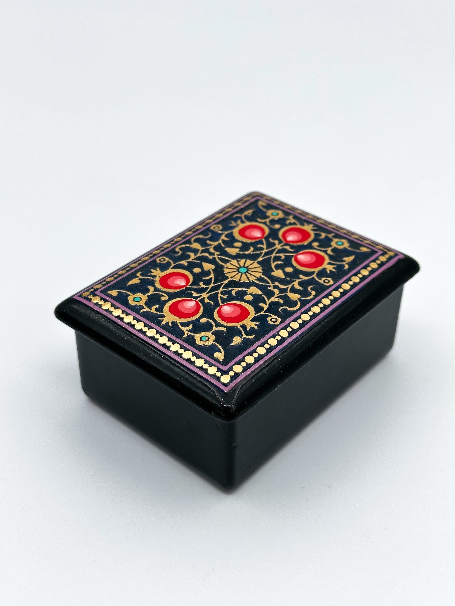 Golden Pomegranate Small Jewelry Box