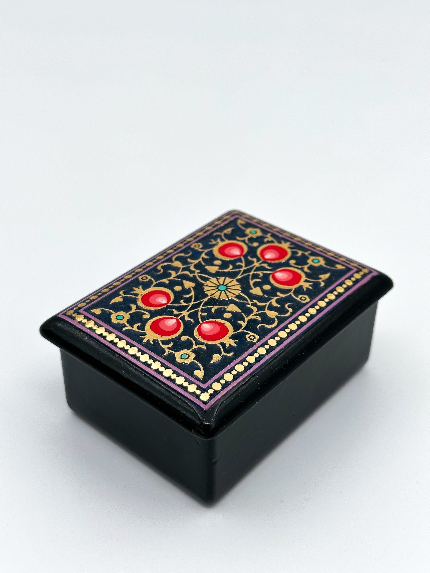 Golden Pomegranate Small Jewelry Box