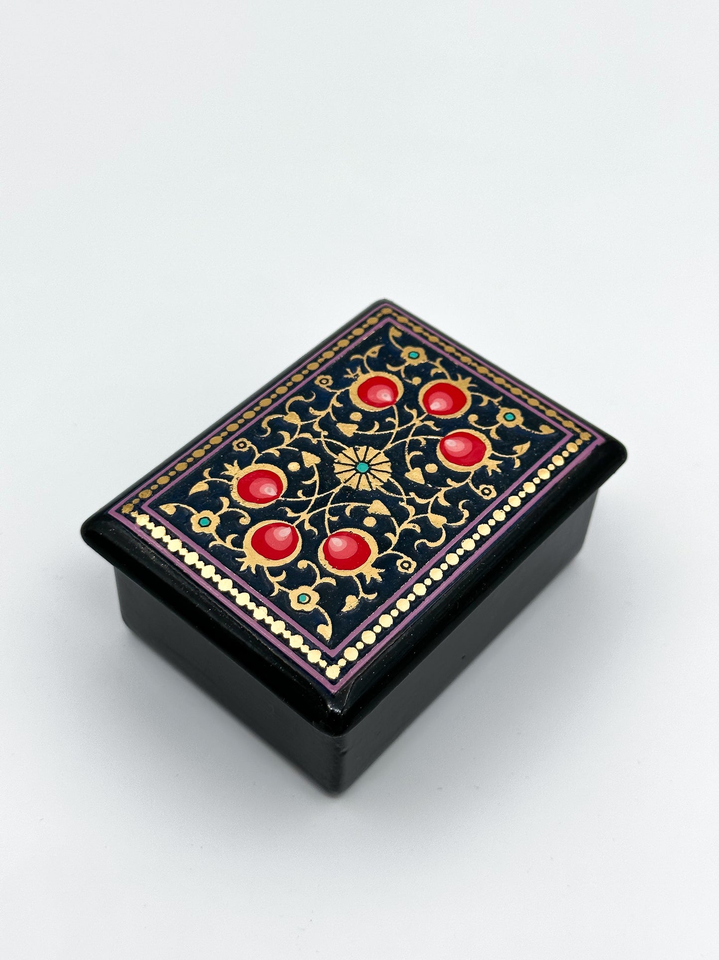 Golden Pomegranate Small Jewelry Box