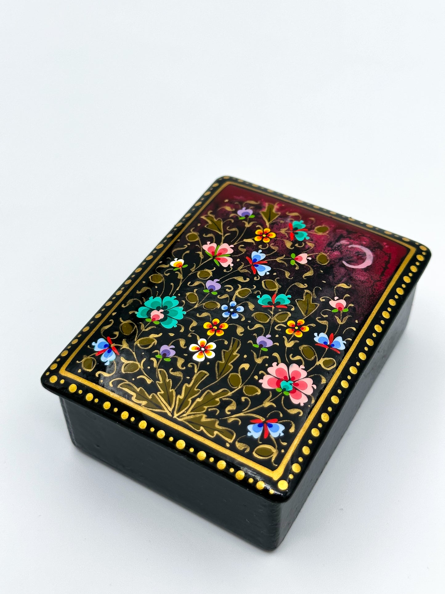 Midnight Blossom Small Jewelry Box