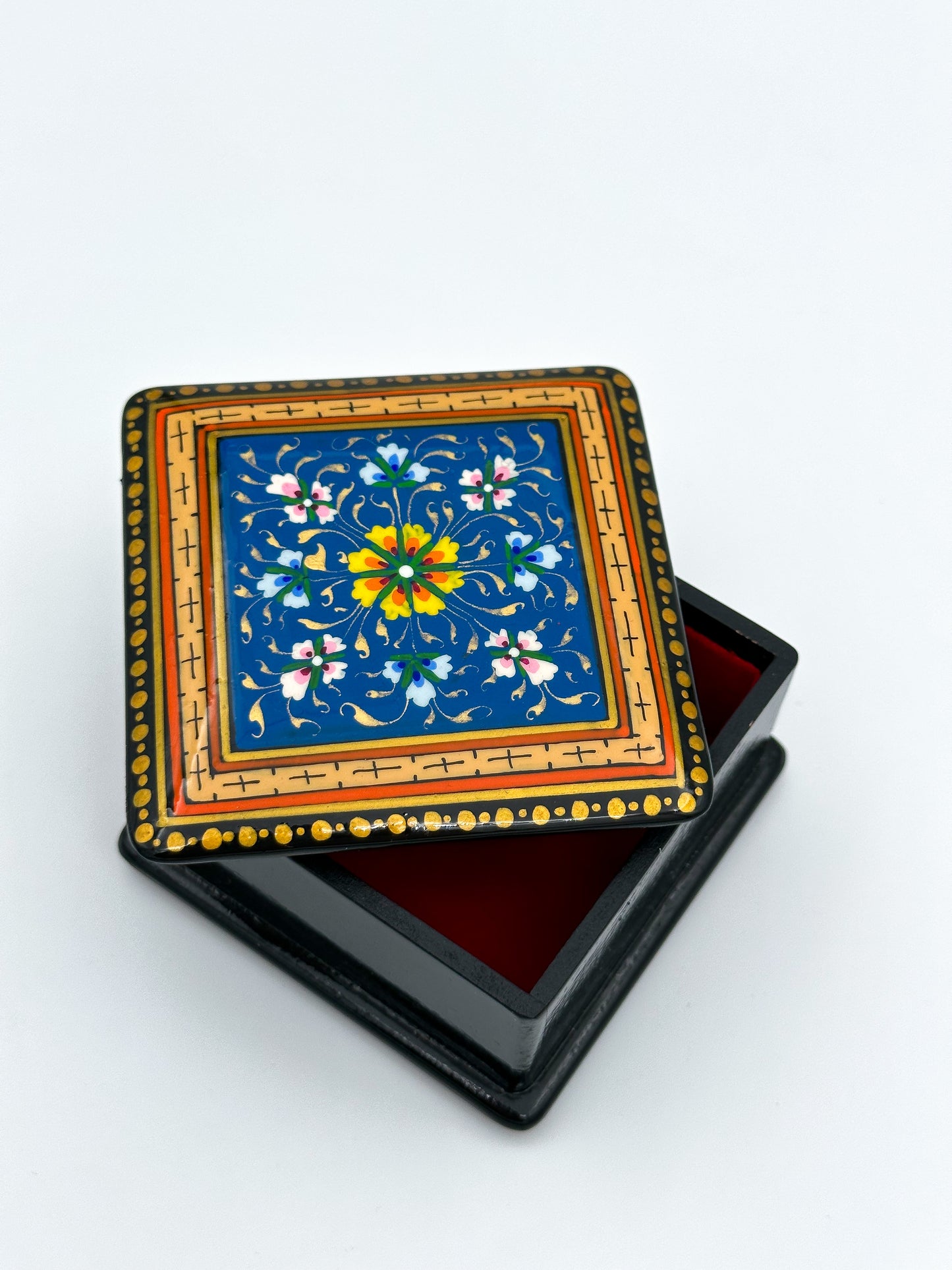 Royal Blossom Square Small Jewelry Box