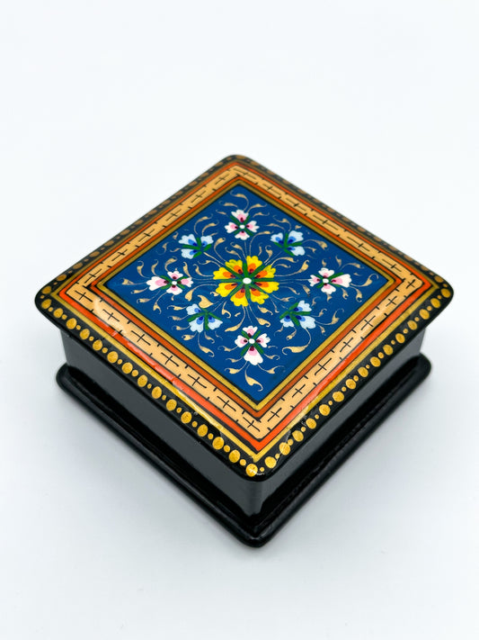 Royal Blossom Square Small Jewelry Box