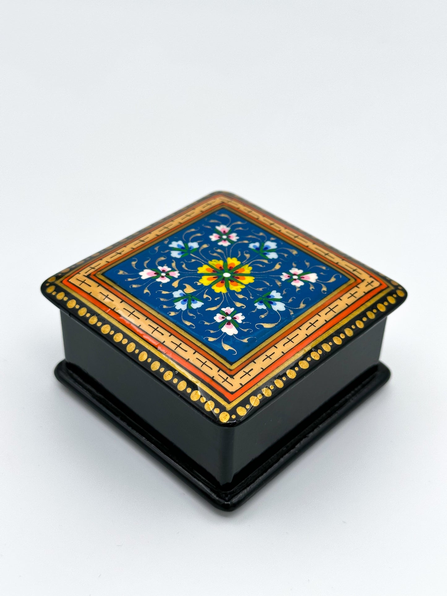 Royal Blossom Square Small Jewelry Box