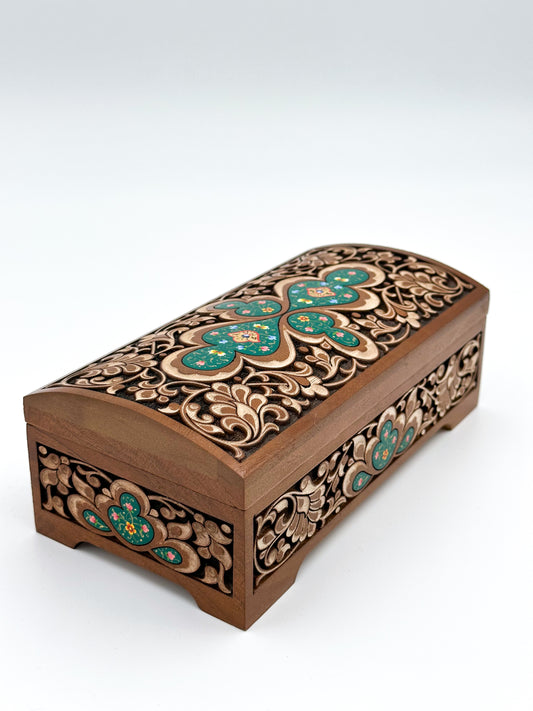 Emerald Harmony Jewelry Box