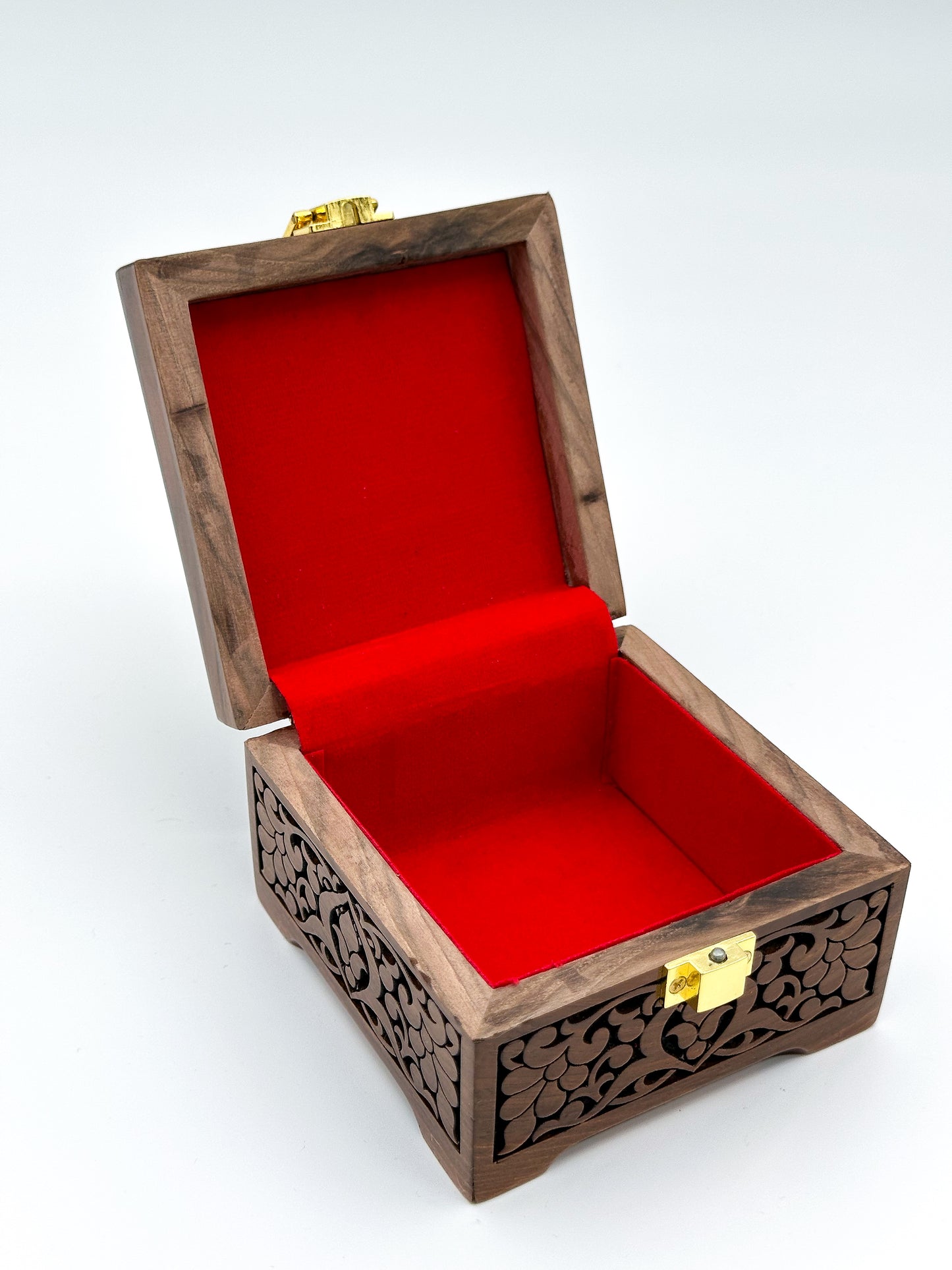 Lock & Bloom Wooden Jewelry Box