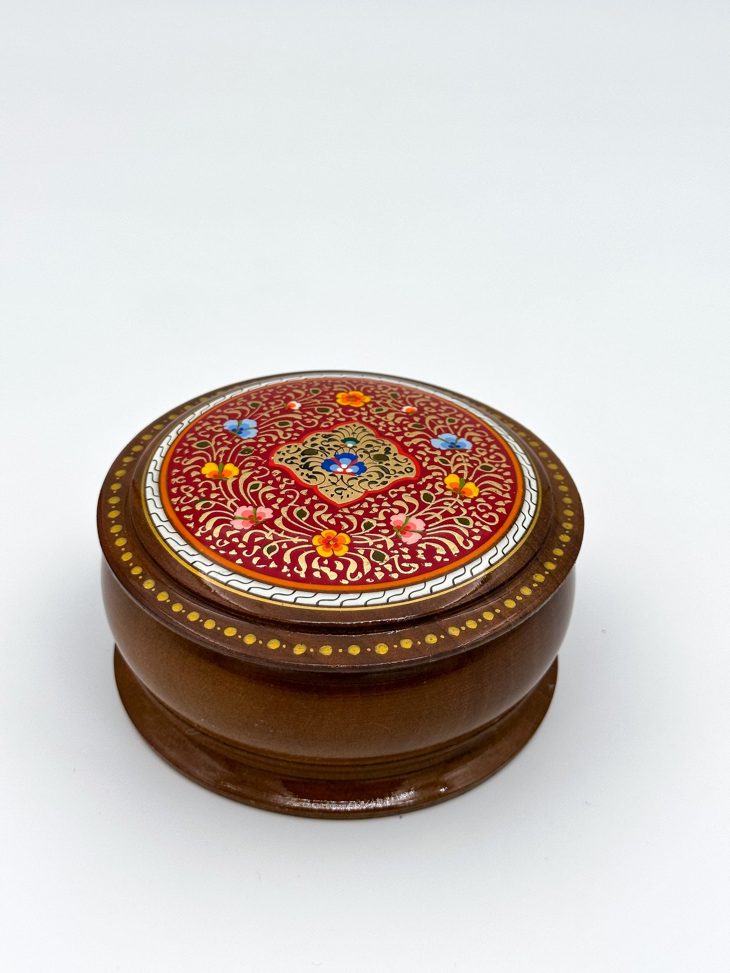 Crimson Elegance Small Jewelry Box