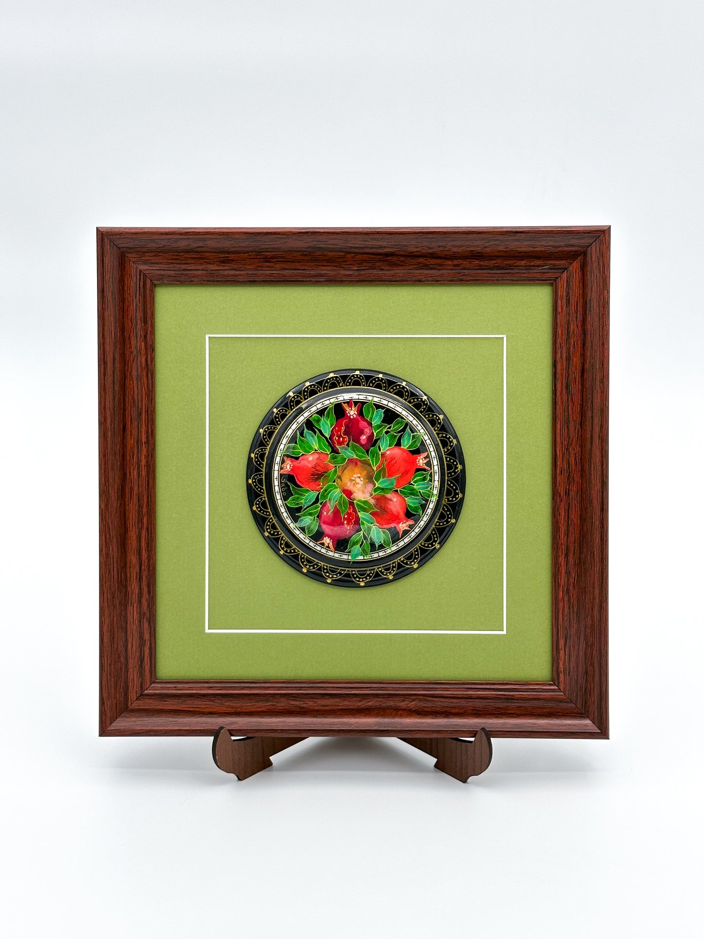 Pomegranate Elegance: Framed Art Piece