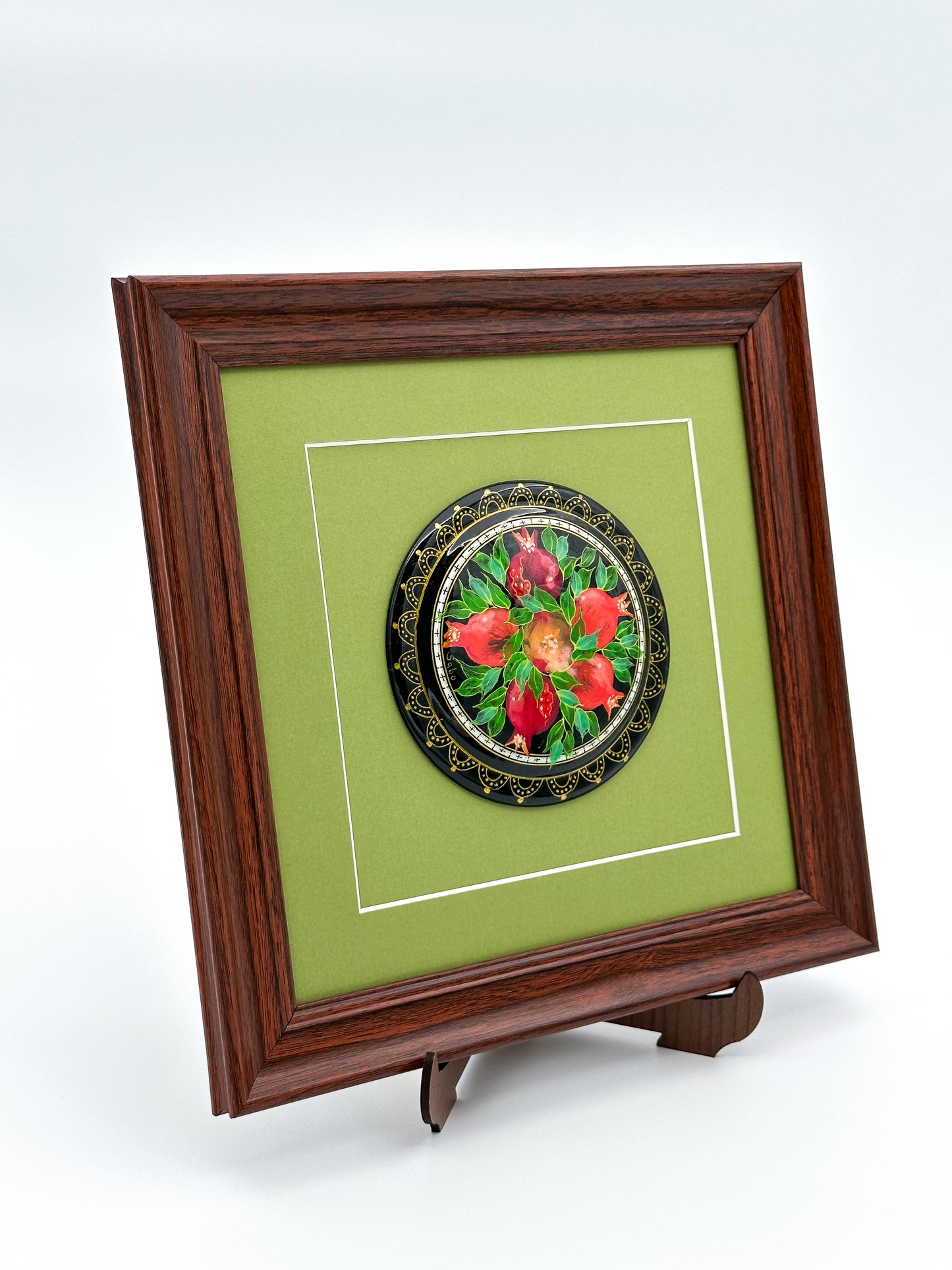 Pomegranate Elegance: Framed Art Piece