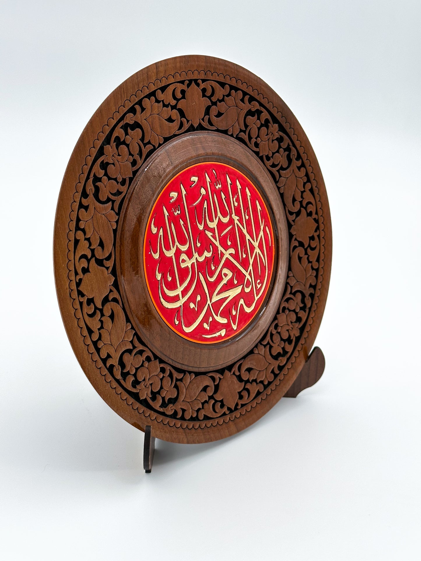 The Crimson Shahada Wall Plate