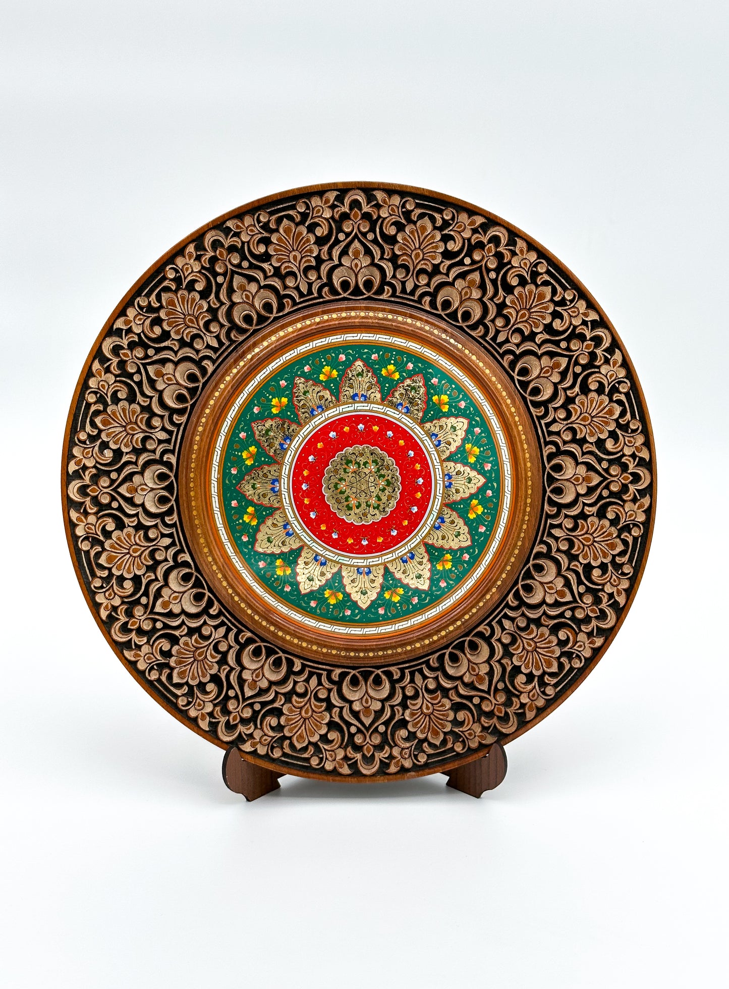 Radiant Lotus Mandala Wall Plate