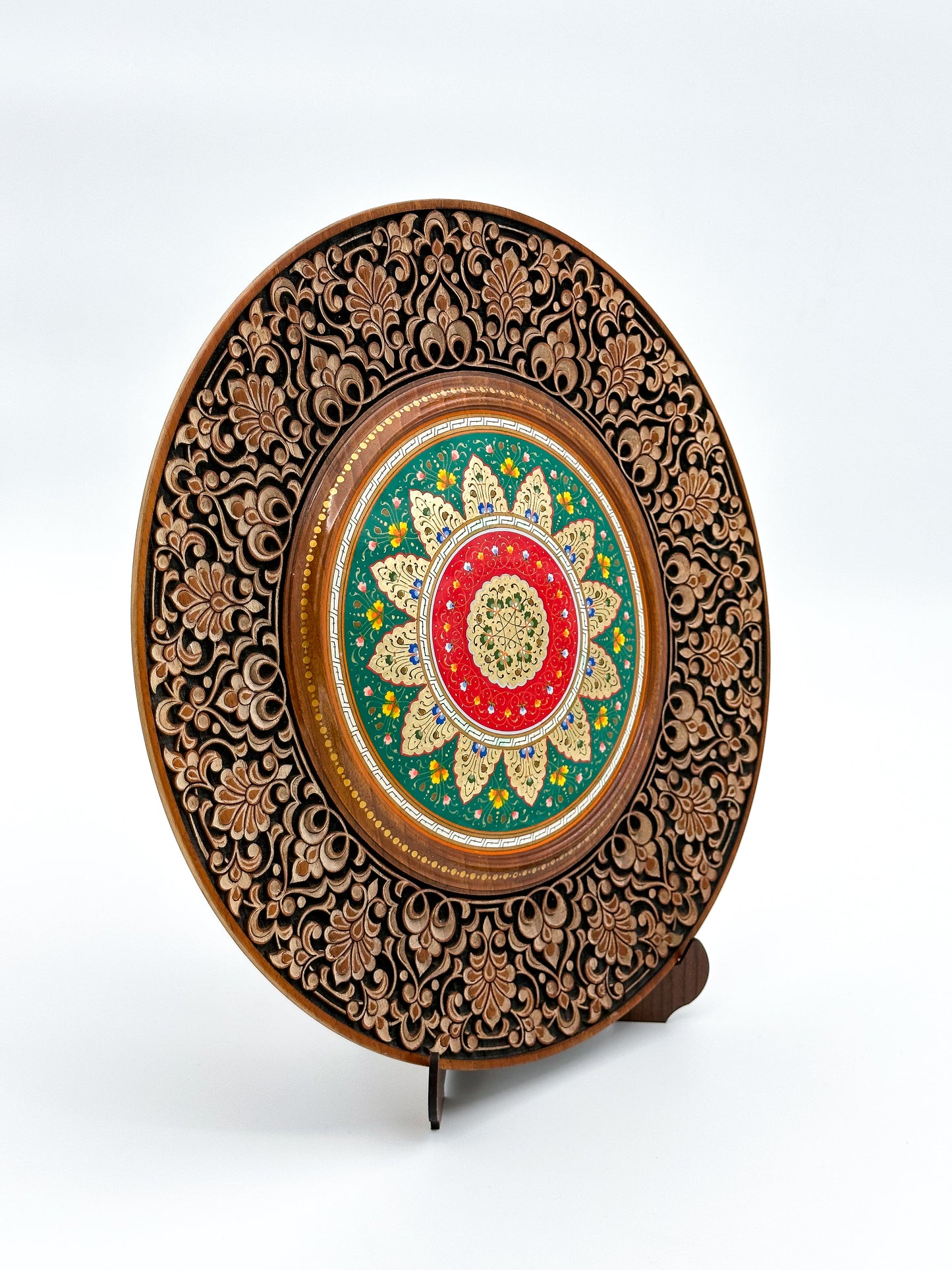 Radiant Lotus Mandala Wall Plate