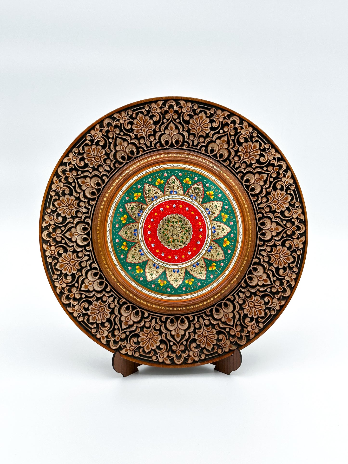 Radiant Lotus Mandala Wall Plate