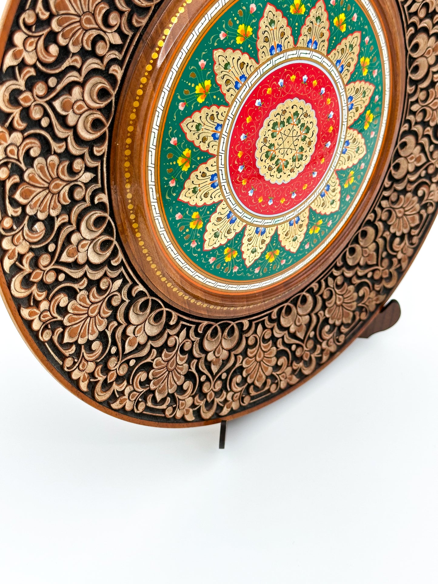 Radiant Lotus Mandala Wall Plate