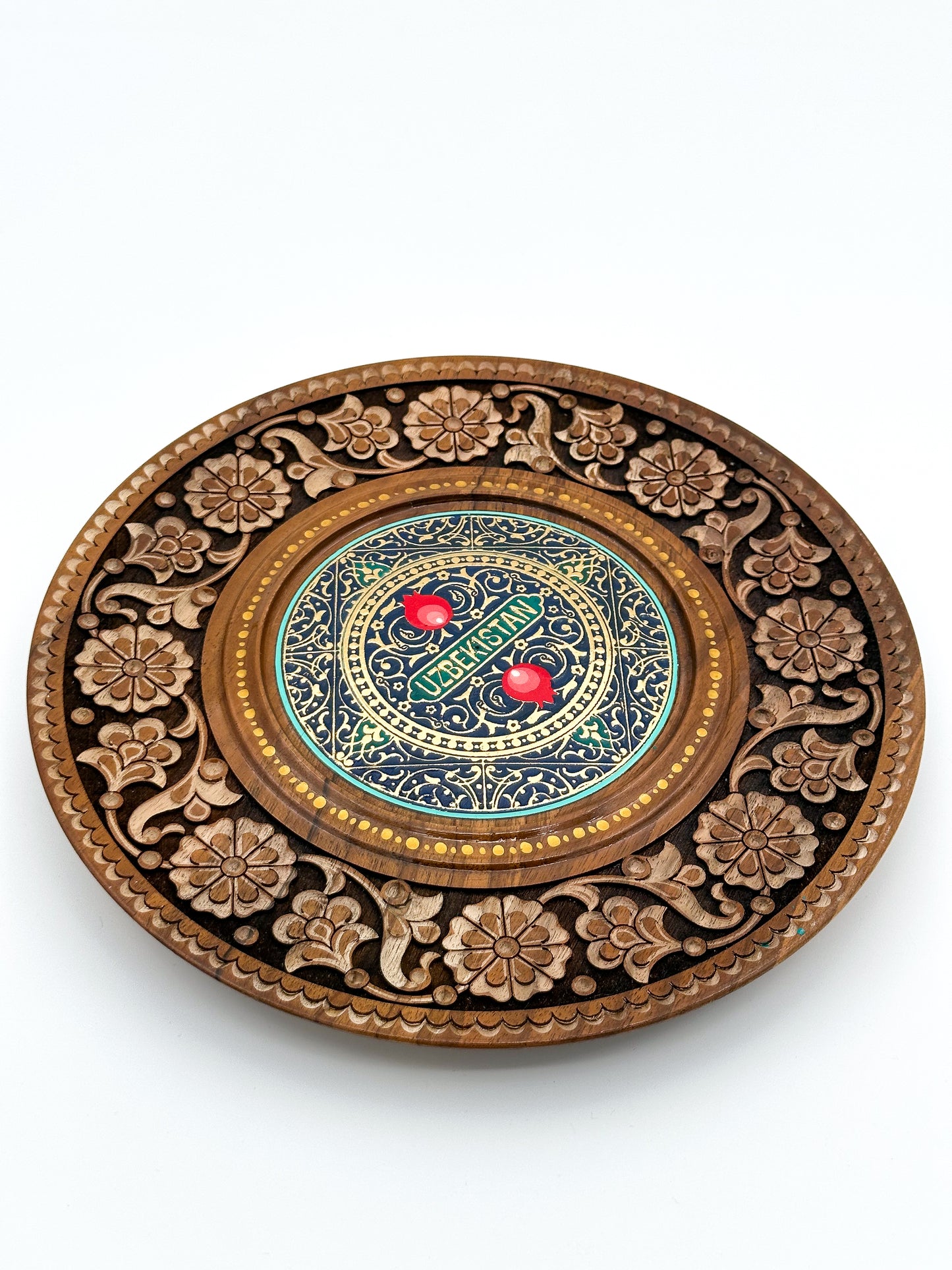 Uzbekistan Floral Heritage Wall Plate