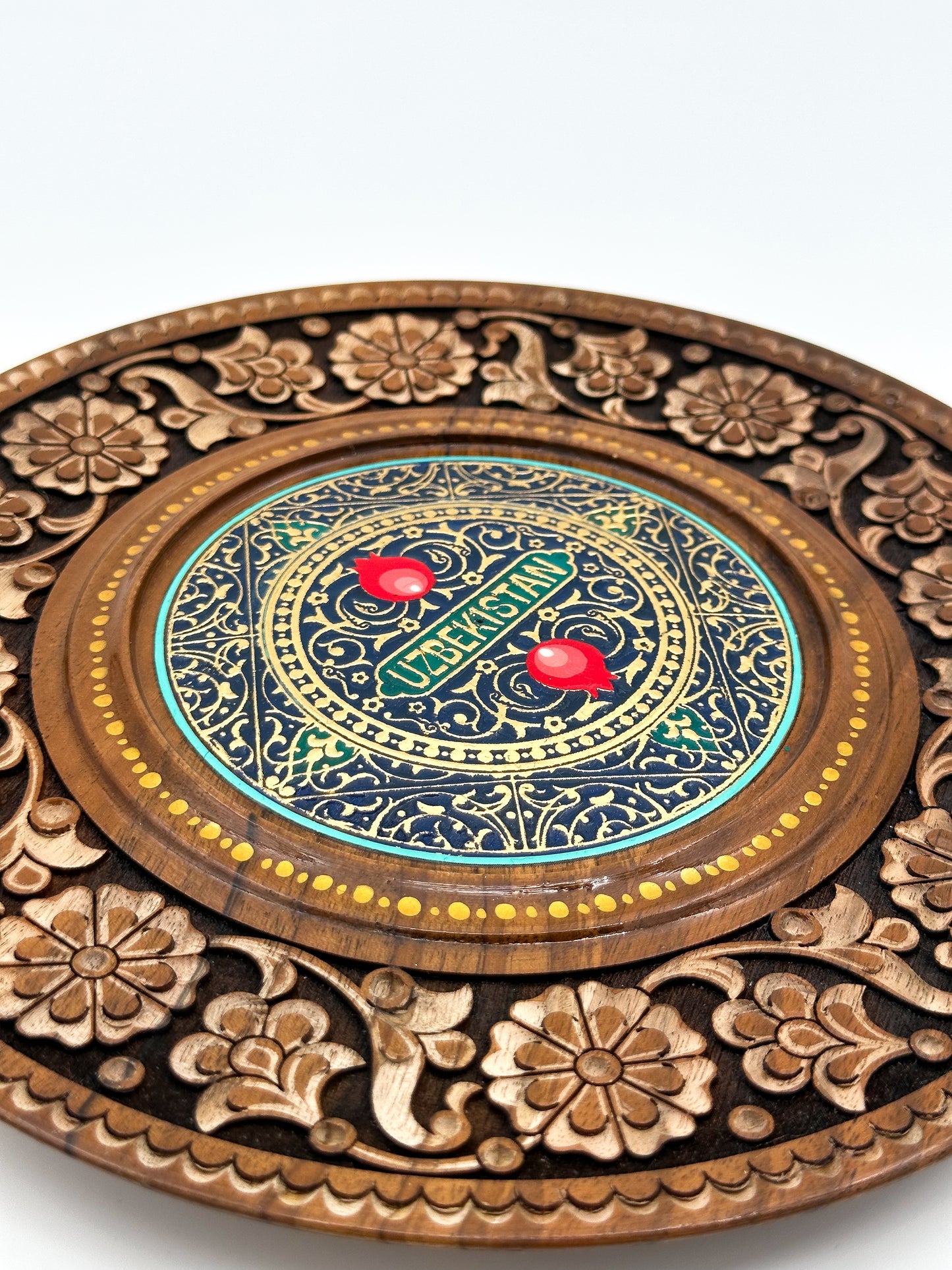 Uzbekistan Floral Heritage Wall Plate