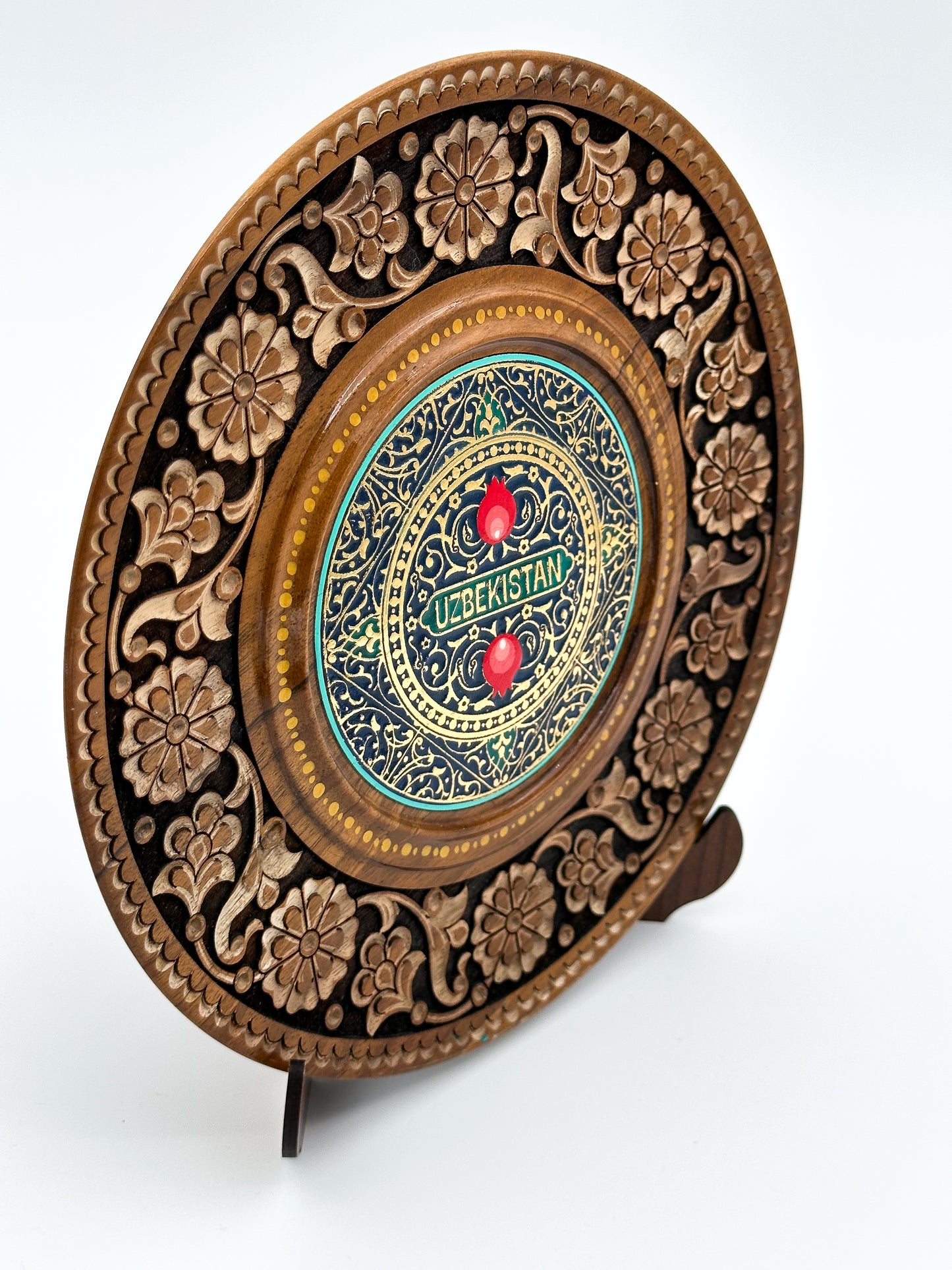 Uzbekistan Floral Heritage Wall Plate