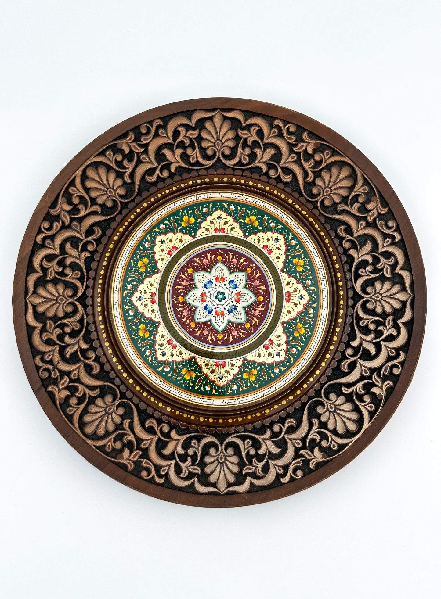 Ornate Floral Harmony Wall Plate