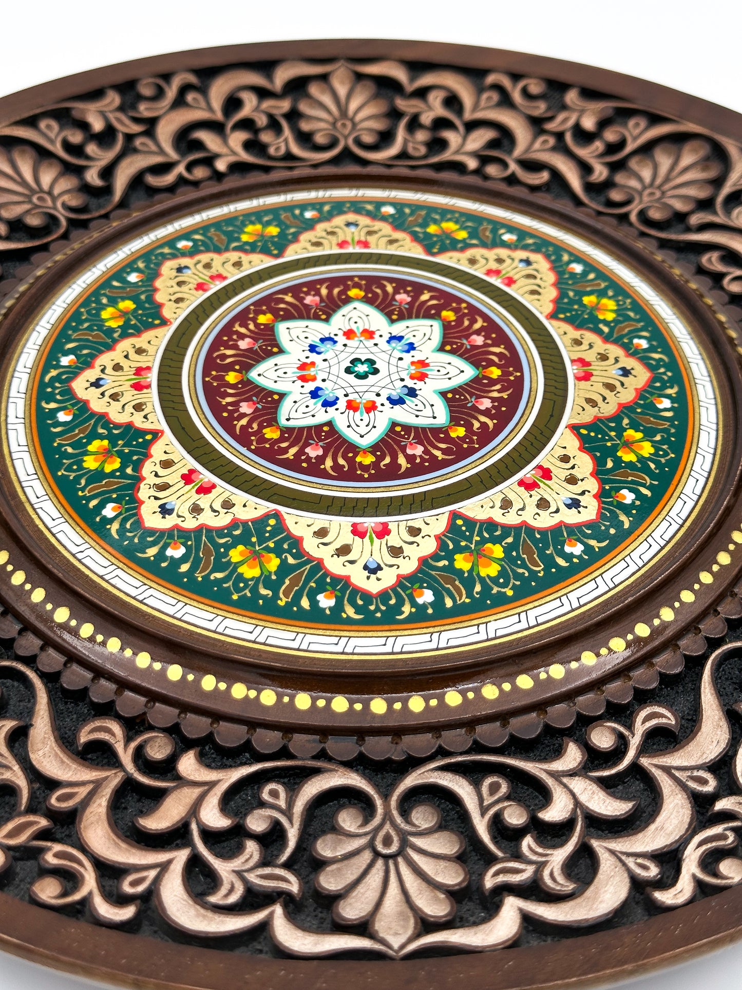 Ornate Floral Harmony Wall Plate