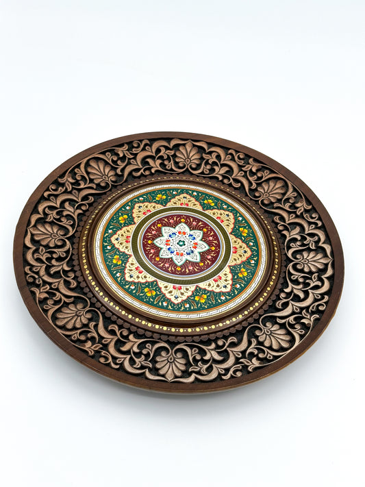 Ornate Floral Harmony Wall Plate