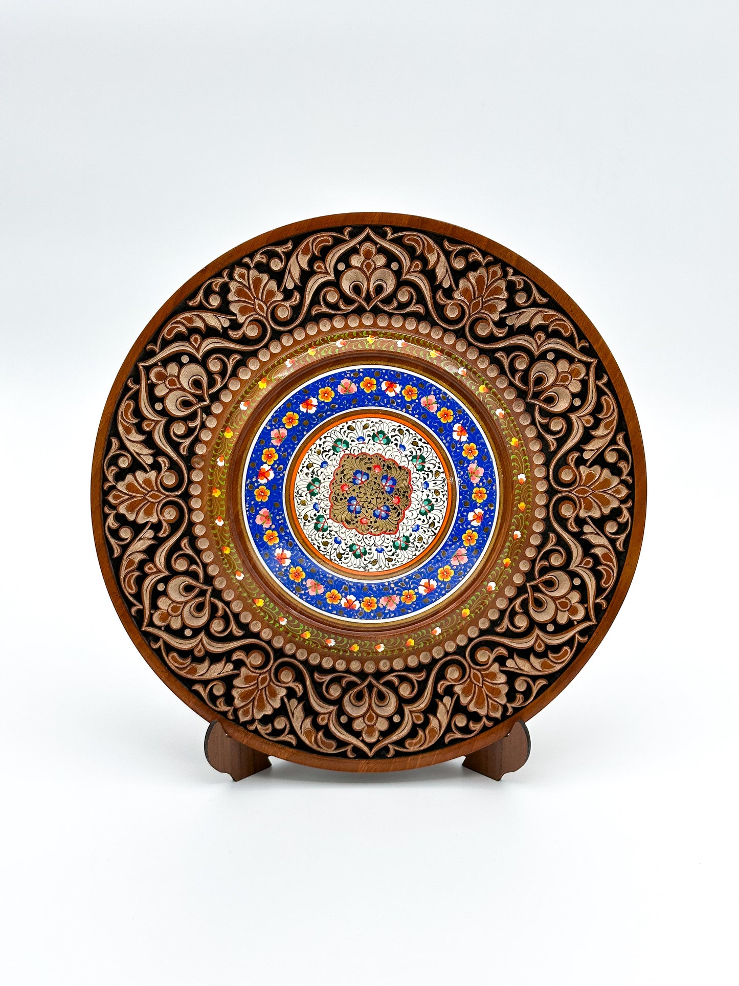 Floral Harmony Mandala Wall Plate