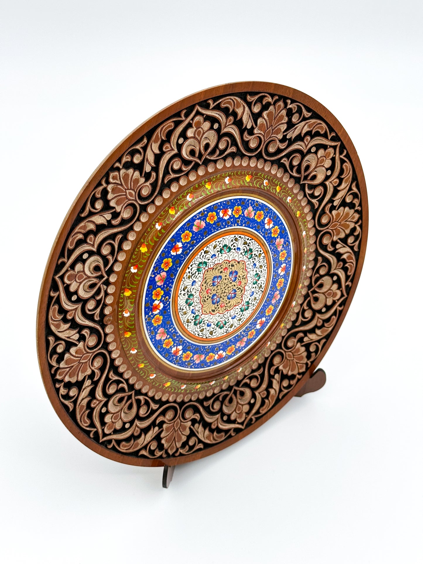 Floral Harmony Mandala Wall Plate