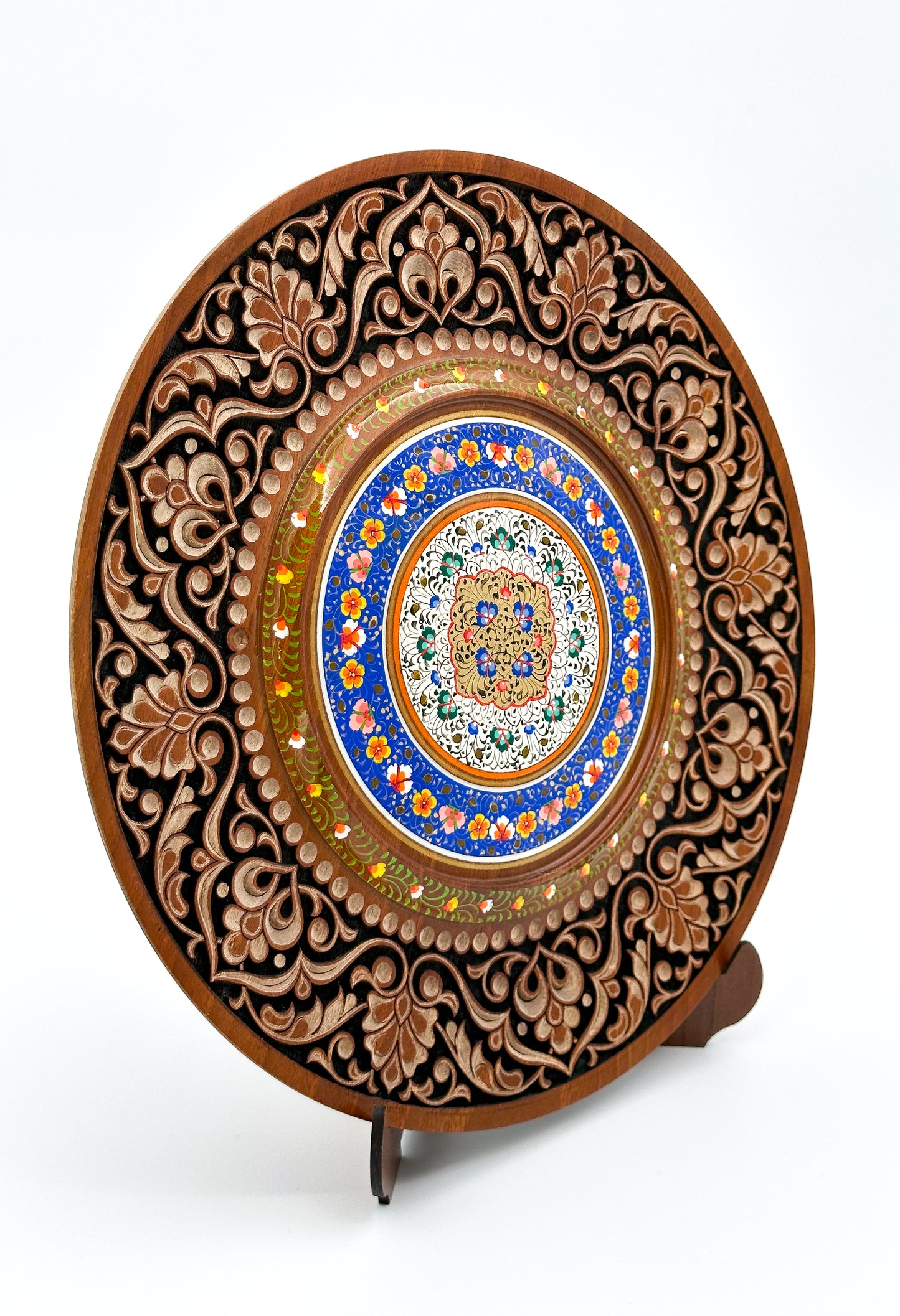 Floral Harmony Mandala Wall Plate