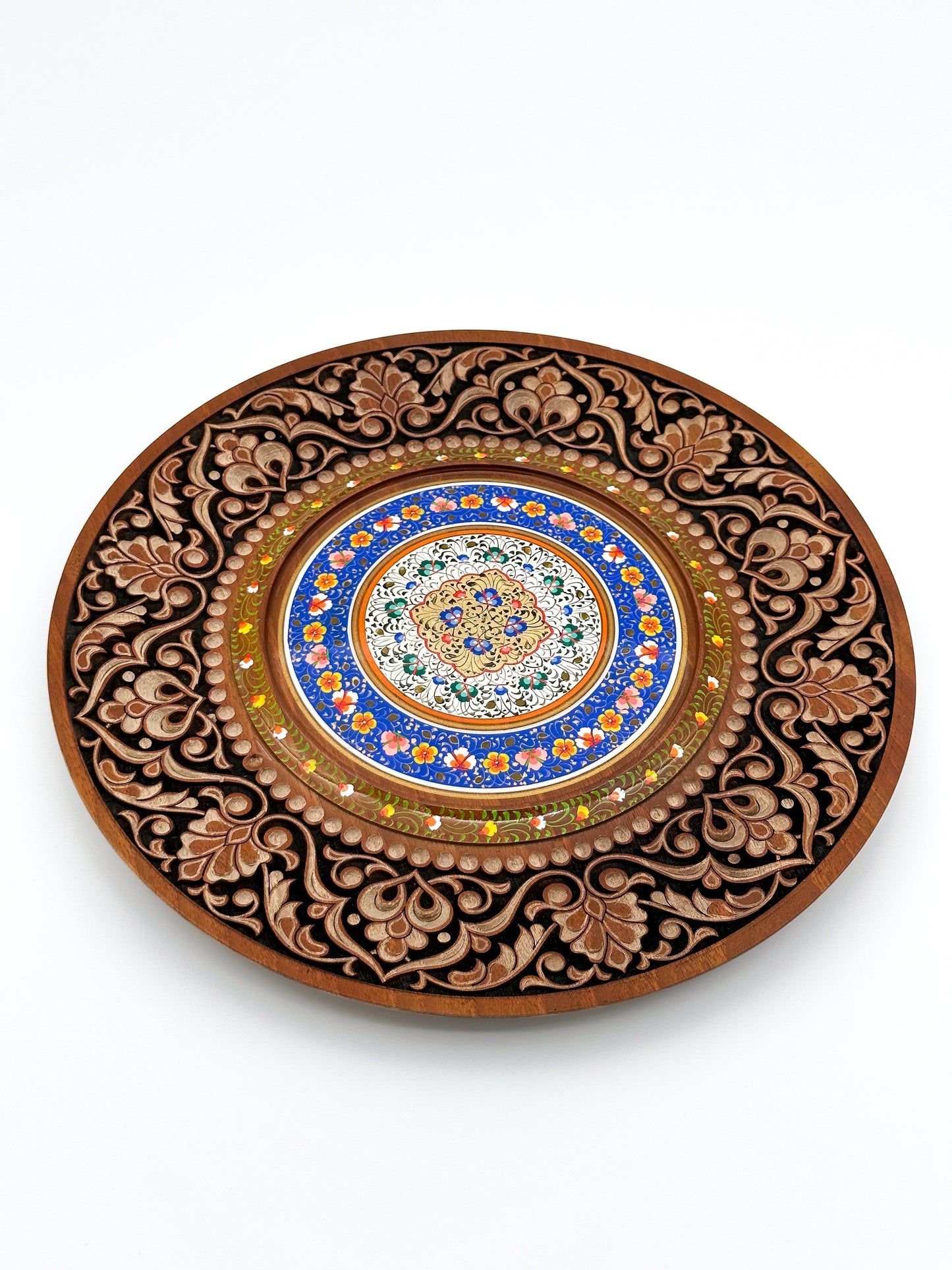 Floral Harmony Mandala Wall Plate