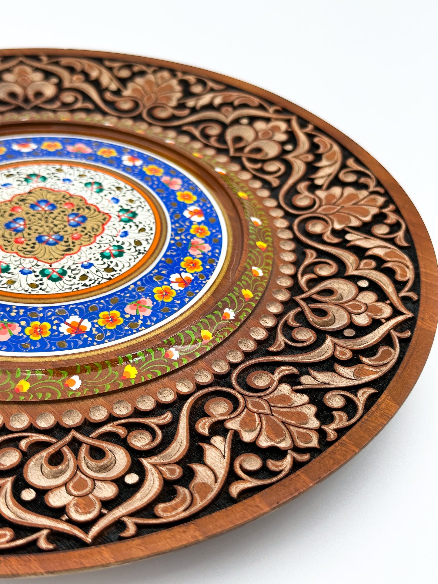 Floral Harmony Mandala Wall Plate