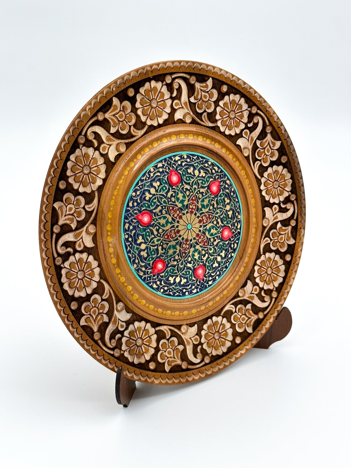 Floral Harmony Decorative Wall Plate