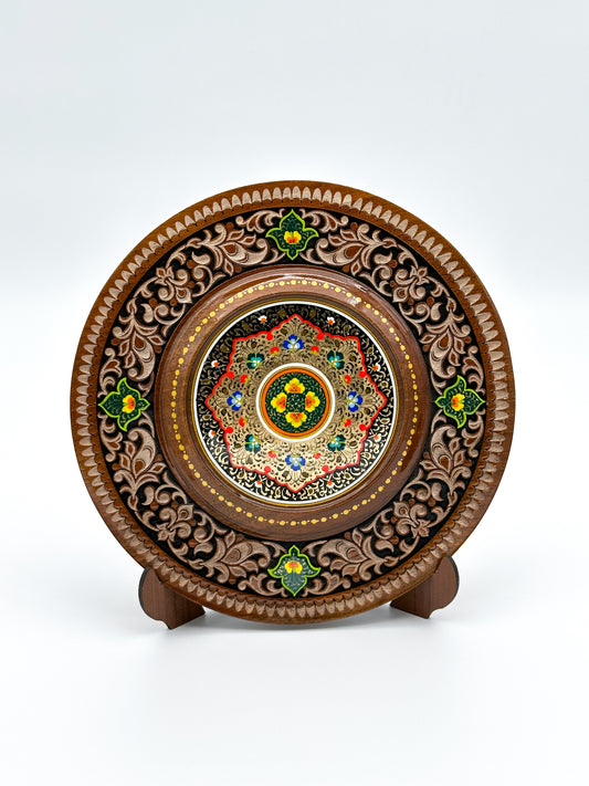 Majestic Floral Harmony Wall Plate